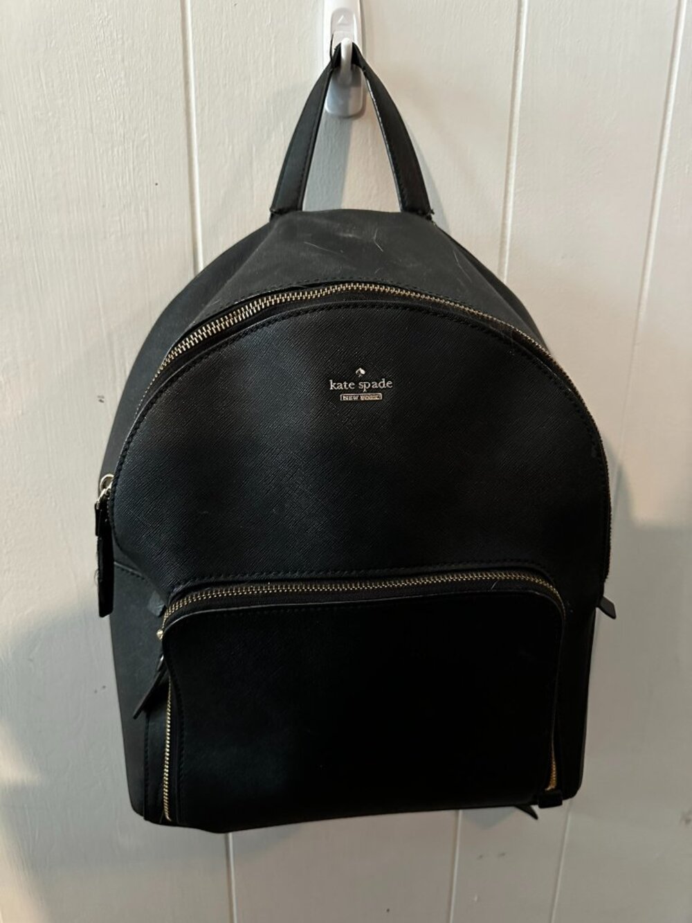 Leila Pebbled Leather Large Dome Backpack